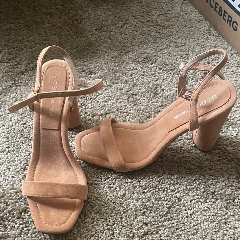 BCBGeneration Women's Tan Heels
